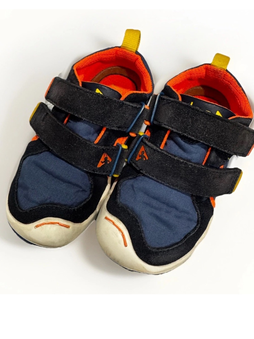 Size 8,5 - PLAE Ty Navy Steel Toddler Kids Sneakers Hook Loop Strap Shoes